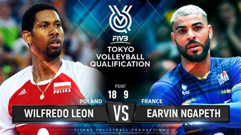 Wilfredo Leon vs Earvin Ngapeth | Poland vs France | Highlights Men's OQT 2019 - YouTube