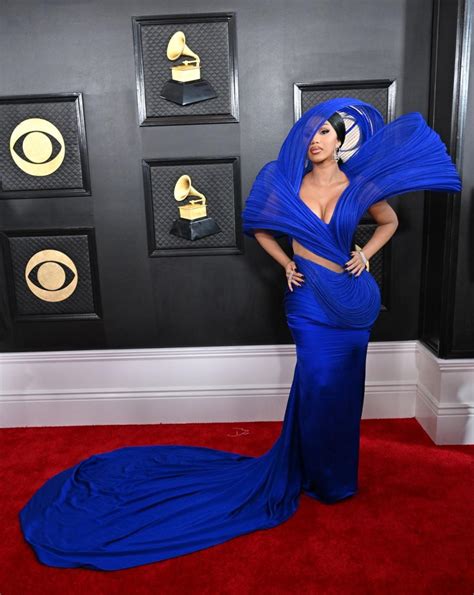 Cardi B Changed Into an Incredible Chainmail Column Gown During the 2023 Grammys