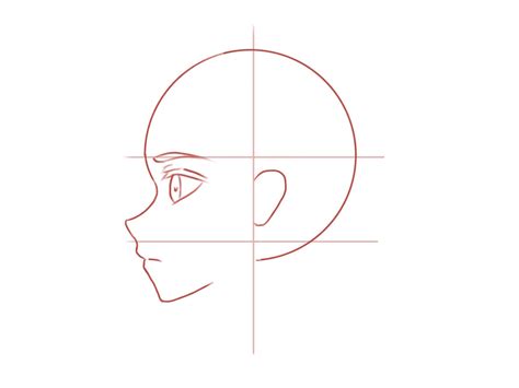 How to Draw the Head and Face – Anime-style Guideline Side View Drawing Tutorial – Mary Li Art