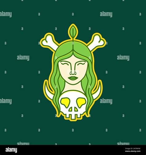 Face scary woman evil eyes Stock Vector Images - Alamy