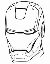 Iron Man Mask Coloring Page  Free Printable Pages For Kids sketch template