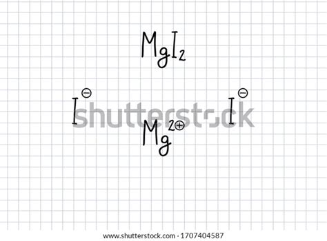 Magnesium Iodide Formula Handwritten Chemical Formula Stock ...