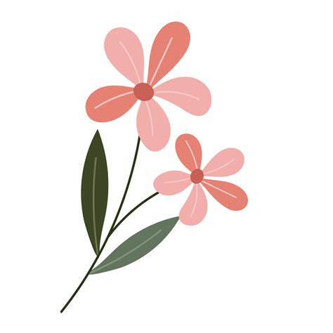 flower cartoon in flat style 8480928 PNG