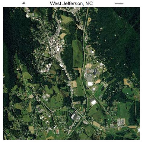 Aerial Photography Map of West Jefferson, NC North Carolina