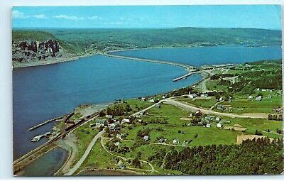 Aerial View Canso Causeway Port Hastings Cape Breton Nova Scotia ...