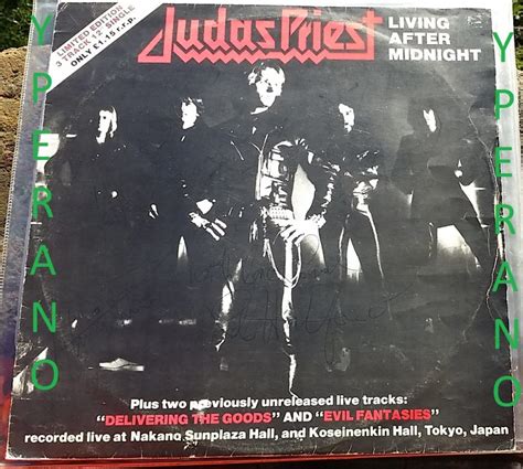 JUDAS PRIEST: Living after midnight 12″. 1980 Limited Edition UK. with ...