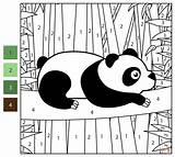Panda Color By Number  Free Printable Coloring Pages sketch template