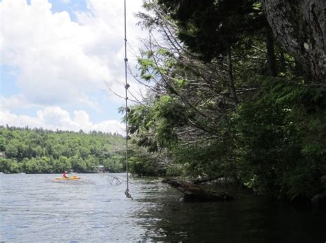 Fantastic rope swing ! Lake Raponda, Vermont | Rope swing, Kayaking, Lake