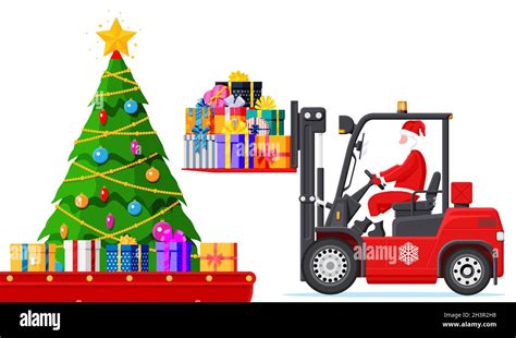 Christmas Warehouse Interior Stock Vector Image & Art - Alamy