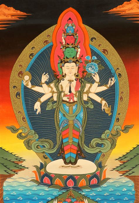 Samantamukha Avalokiteshvara - Bodhisattva of Compassion