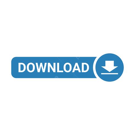 Blue Download Button, Download Button, Download, Download Icon PNG and Vector with Transparent ...