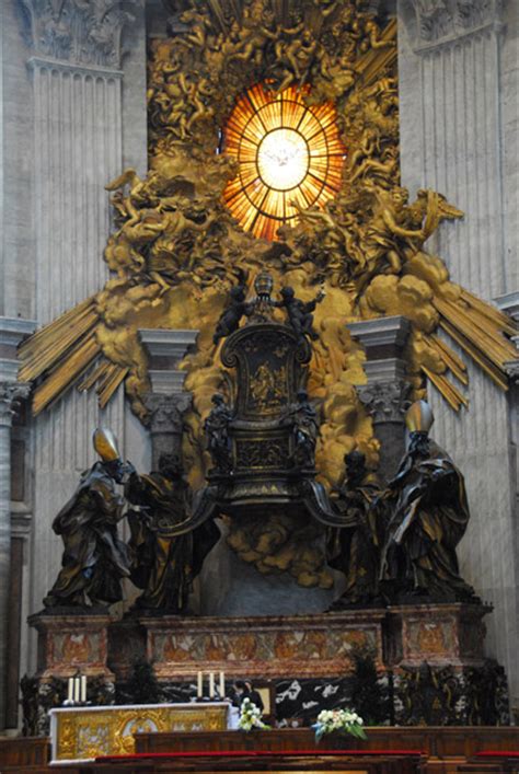 Altar of the Chair of St. Peter by Bernini, 1666 photo - Brian McMorrow ...