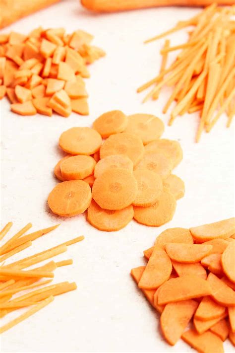 How To Cut Carrots: 4 Cuts To Master (with Step-By-Step Photos)