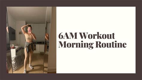 6AM WORKOUT MORNING ROUTINE // ANSWERING YOUR Q'S - YouTube