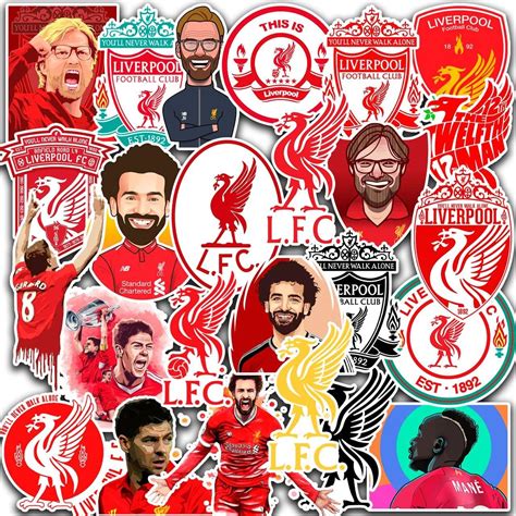 34 PCS FC Liverpool Stickers Football Never Walk India | Ubuy