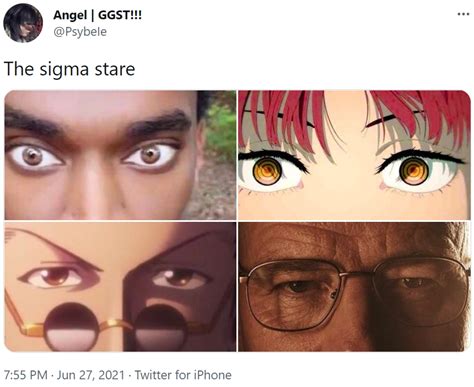 The sigma stare | Sigma Stare | Know Your Meme