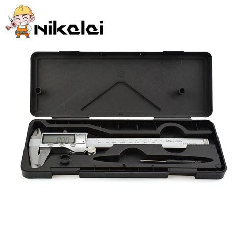 NEW 0 150mm Digital Calipers battery Stainless Steel Electronic Digital Vernier Caliper ...