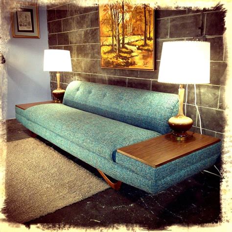 Image result for sofa with side table attached vintage 1950's | Mid century modern furniture ...