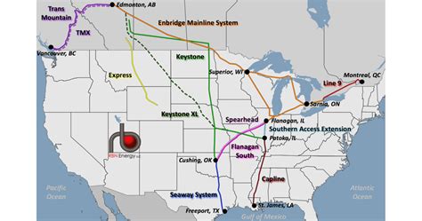 Enbridge Pipeline System Map