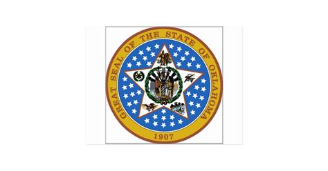 Oklahoma State Seal Postcard | Zazzle.com