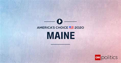 Maine Election Results and Maps 2020