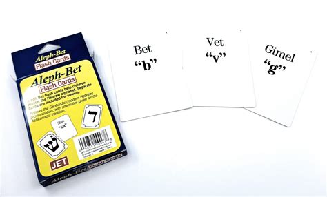 Aleph Bet Hebrew Flashcards for Learning Hebrew Letters & Alef Beit ...