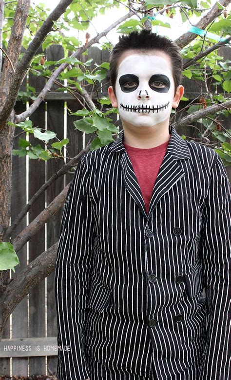 15-Minute Jack Skellington Halloween Makeup - Happiness is Homemade | Halloween makeup, Great ...