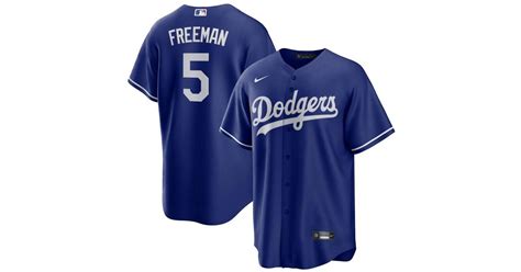 Nike Freddie Freeman Royal Los Angeles Dodgers Alternate Replica Player ...