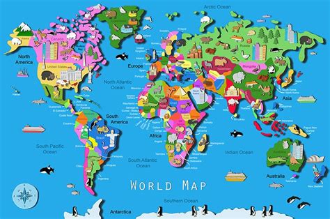 17 Best images about World Map on Pinterest | Around the worlds, World ...