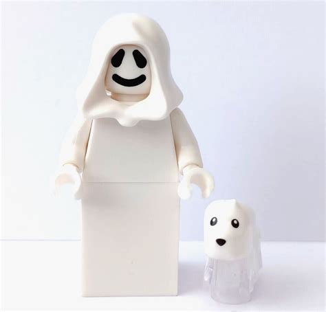 LEGO Ghost Minifigure Reversible Head & Ghost Dog Halloween Monster | eBay