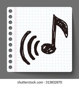 Music Note Doodle Stock Vector (Royalty Free) 313832870 | Shutterstock