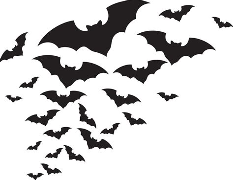 Flock of bats vector illustration 2219479 Vector Art at Vecteezy