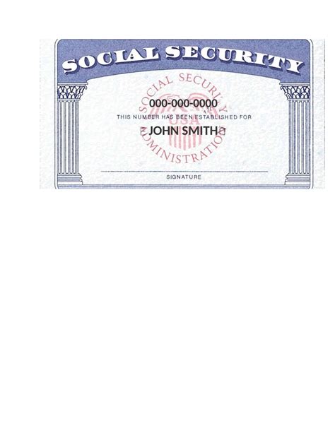 Blank Social Security Card Templates - Fake SSN [Generator]