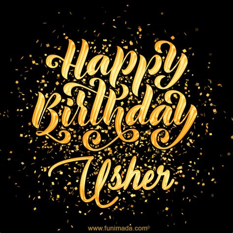 Happy Birthday Card for Usher - Download GIF and Send for Free ...