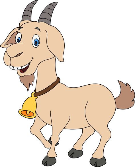 Cartoon goat for coloring book 7797378 Vector Art at Vecteezy