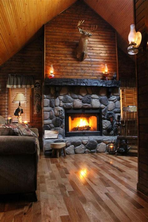 50 Log Cabin Interior Design Ideas | Cabin | Pinterest