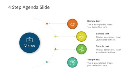 4 Steps Agenda Vision Slide for PowerPoint - SlideModel