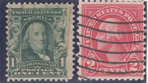 old american postage stamps - alte amerikanische Briefmarken - Schatzwert