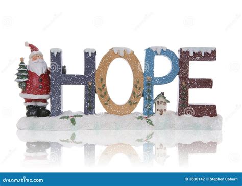 Hope Christmas Sign Stock Photography - Image: 3630142