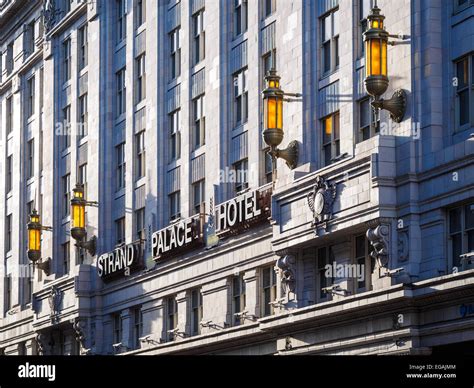 Strand Palace Hotel London - Facade of the Strand Palace Hotel, the ...