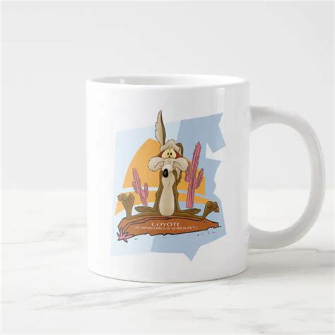 Wile E. Coyote (Carnivorous Seriously) Giant Coffee Mug | Zazzle