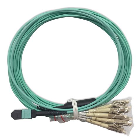 Fiber Optic MPO(12C)-LC/UPC Trunk Cable, 12 core, OM3, LSOH, Male-Male ...