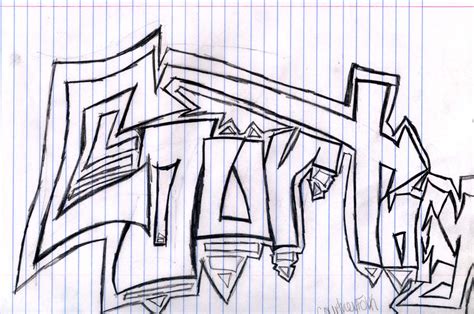 my name in graffiti again by court1206 on DeviantArt