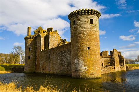 Photograph of Caerlaverock Castle, Dumfries and Galloway, Scotland. | Dumfries, Scotland, Castle