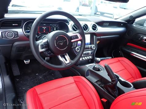 Showstopper Red Interior 2020 Ford Mustang GT Premium Fastback Photo ...