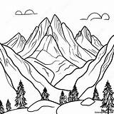 Dramatic Rocky Mountain Peaks Coloring Page  Pagescom sketch template