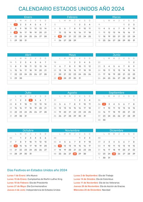 Calendario 2023 Estados Unidos Con Festivos 2022 - IMAGESEE