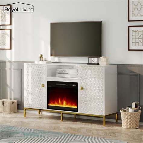 Boyel Living 59" Electric Fireplace TV Stand for TVs up to 65 ...