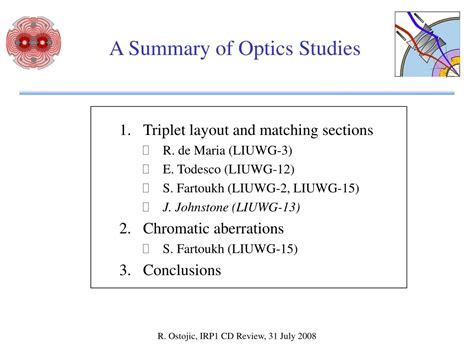 PPT - A Summary of Optics Studies PowerPoint Presentation, free ...