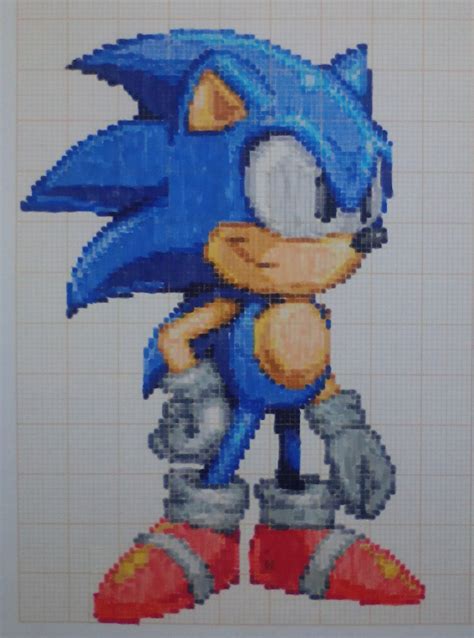 Pixel art: Classic Sonic by PaintPixelArt on DeviantArt